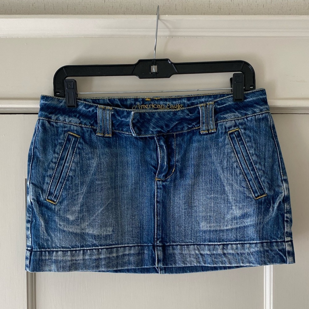 American Eagle Denim Mini Skirt